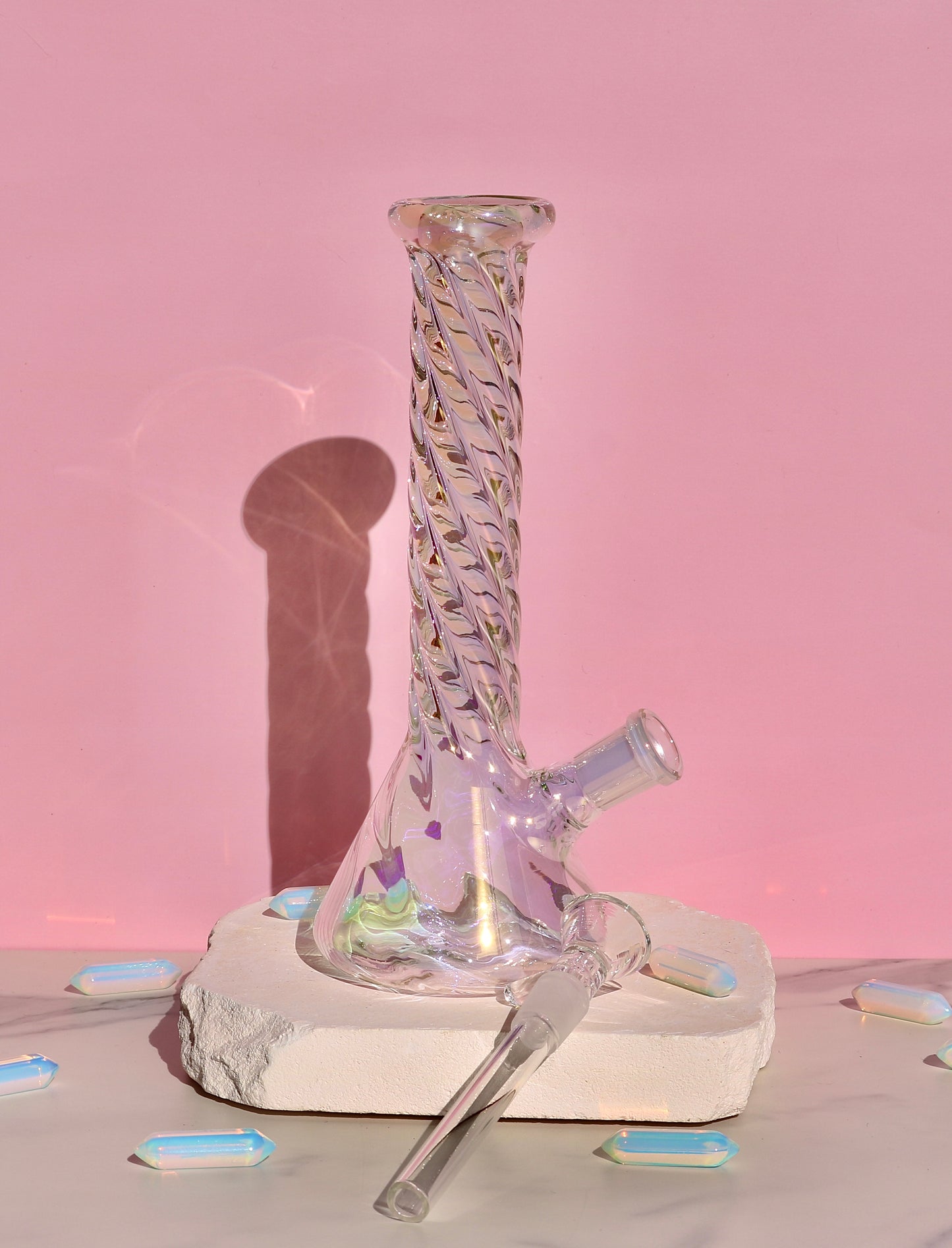 Mini iridescent bong