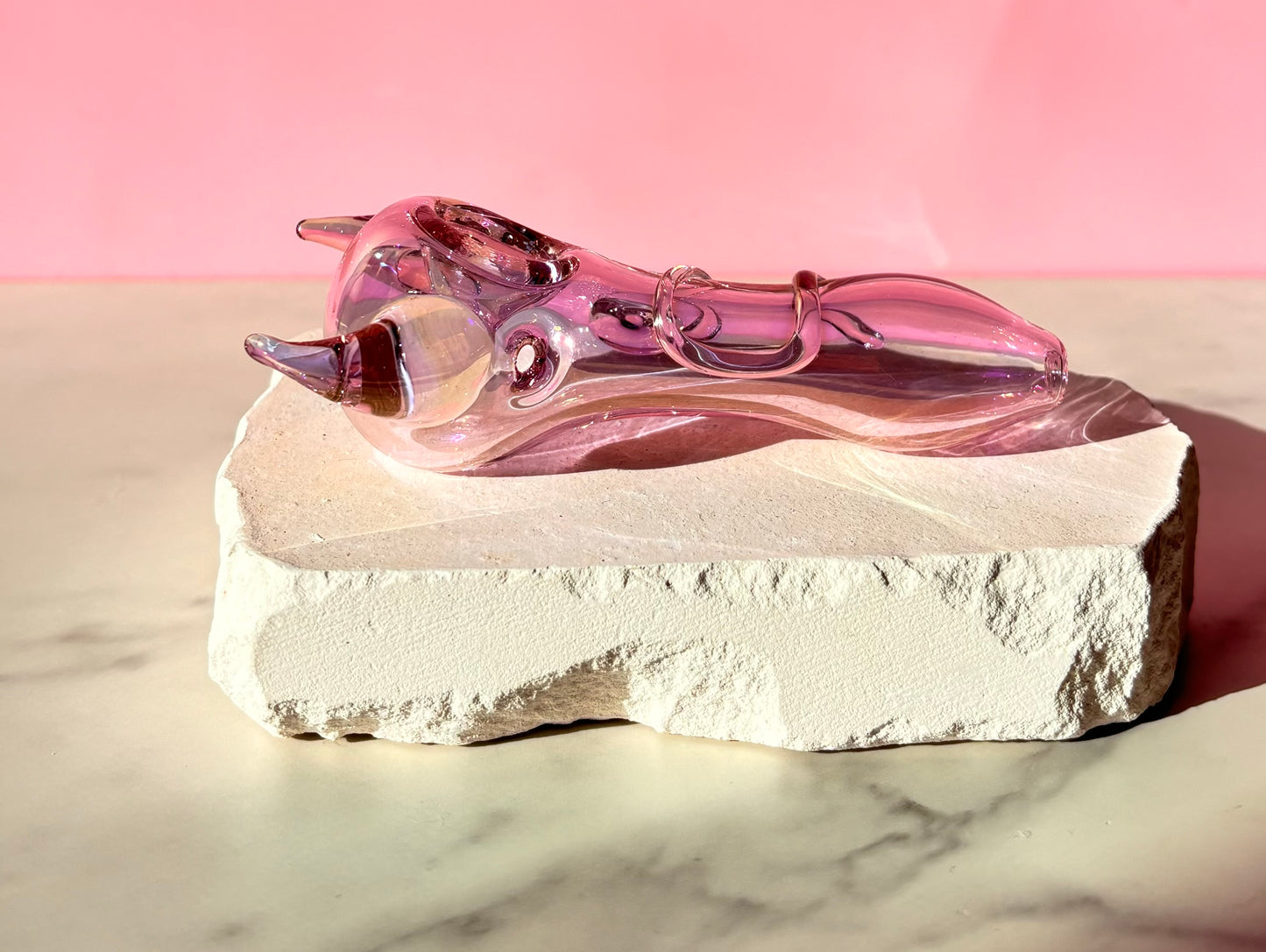 Pink Iridescent Pipe