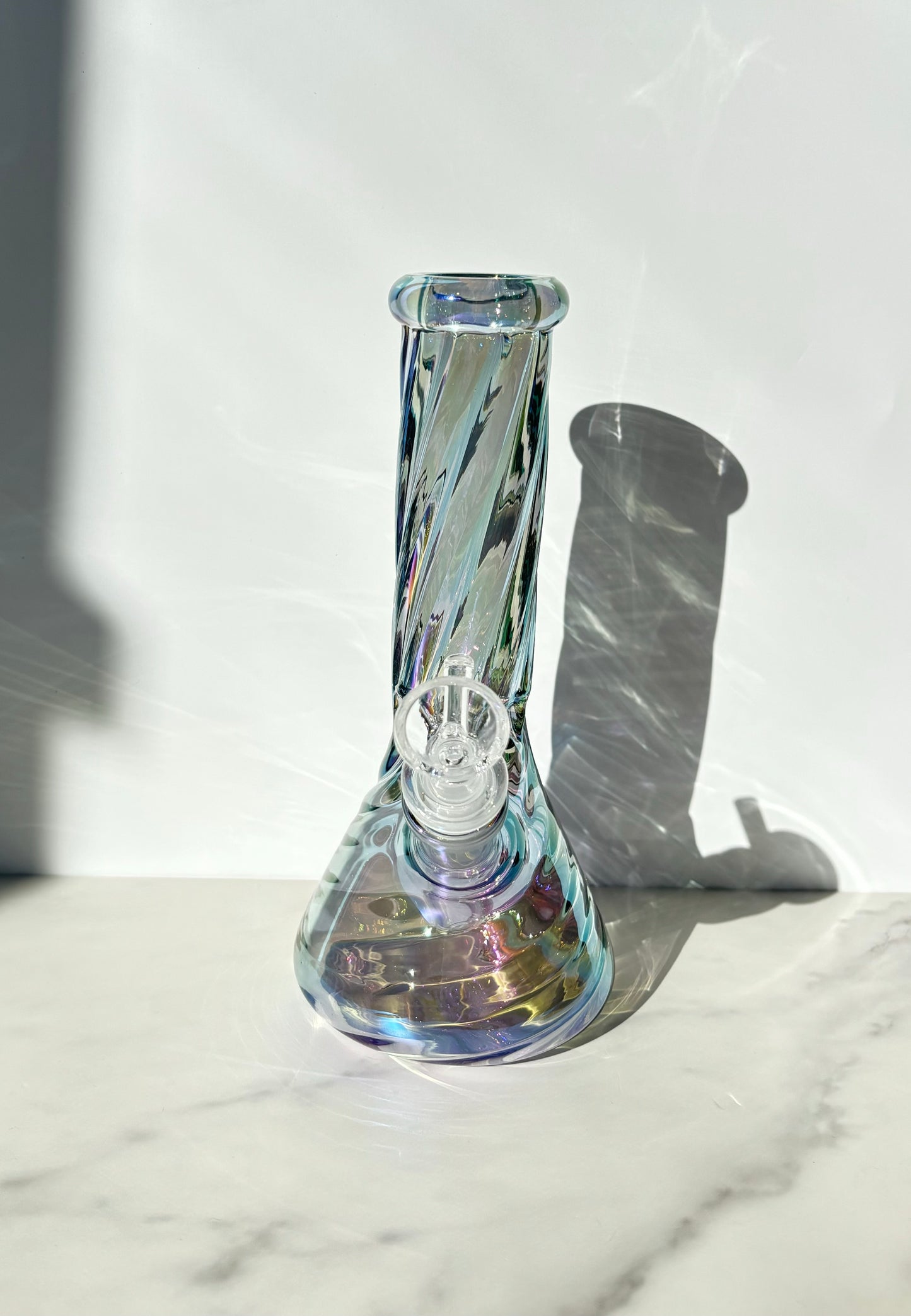 Mini Emerald Iridescent Bong