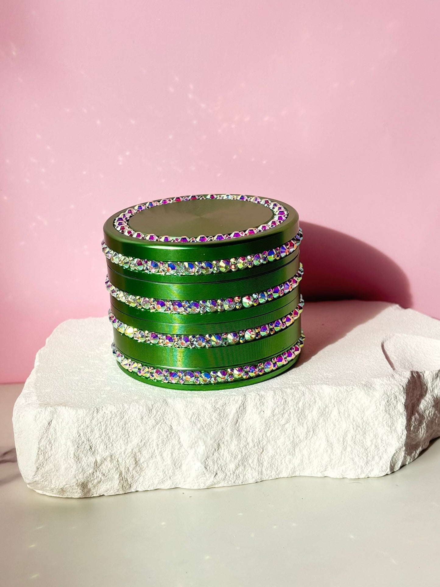 Green Rhinestone Grinder